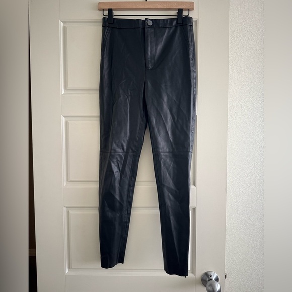 Zara Pants - Zara Women’s Skinny Faux Leather Pants Zipper Detail Size Small